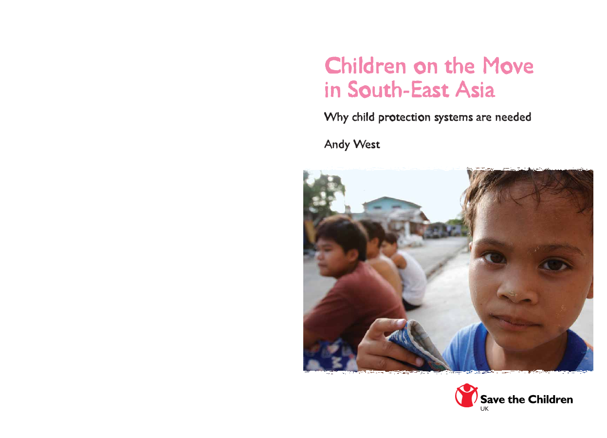Children on the Move in South-East Asia: Why child protection systems are needed